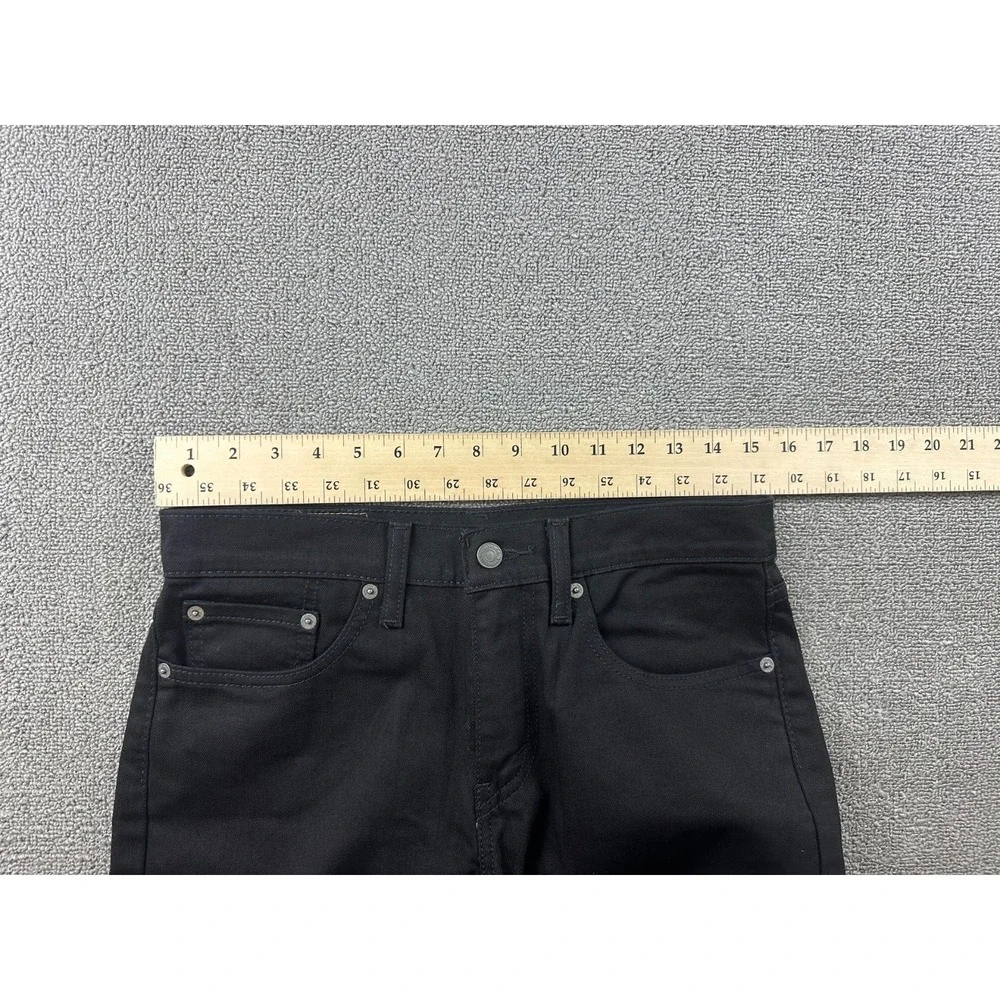 Levi's 514 Straight Jeans Men W29 L32 Black Stretch‎ Zip Fly Workwear Western